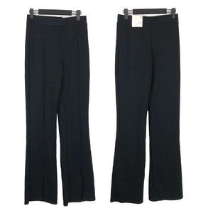 NWT So Kohl's High Rise Split Hem Flare Black Pants M